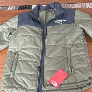 Amazon Olive Green Puffer Jacket